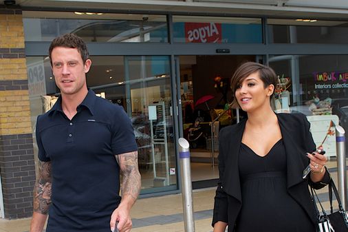 Wayne Bridge and Frankie Sandford