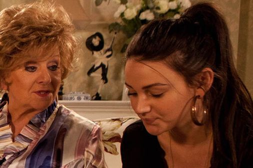 Rita talks to Tracey about her feud with Tina