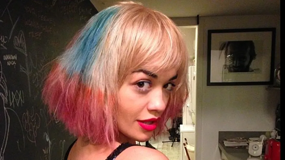 Rita Ora's at it again! Singer dyes hair pink and blue