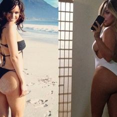 Kelly Brook pokes fun at Kim Kardashian with her own butt pic