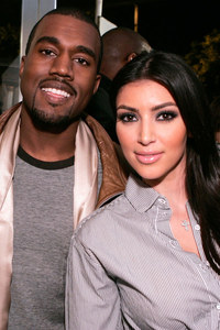 Kanye West and Kim Kardashian