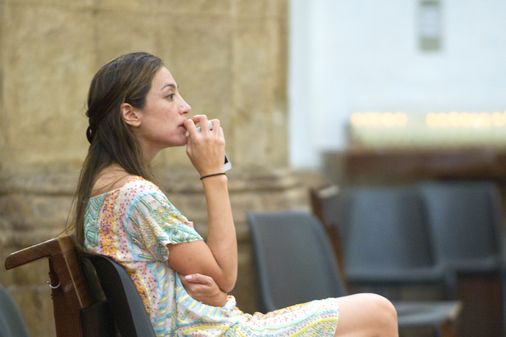 Tamara Falcó en misa