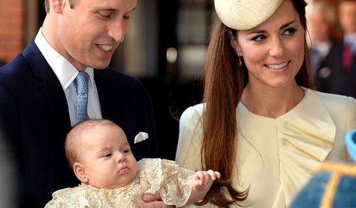 Prince William, baby George and Kate Middleton