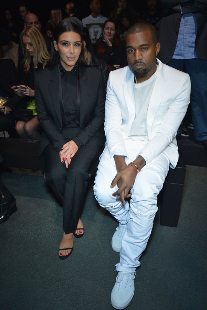 Kanye West and Kim Kardashian