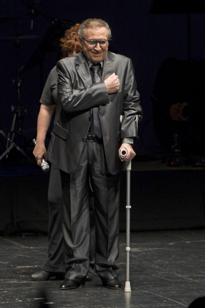 Manolo Escobar en abril de 2013 durante un homenaje en Almería