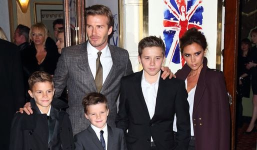 David and Victoria Beckham and their sons