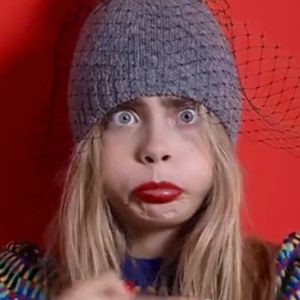 Cara Delevingne goofs around in her undies for Japanese fashion ad
