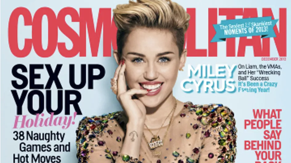Miley Cyrus, chic et cool en couverture de Cosmopolitan