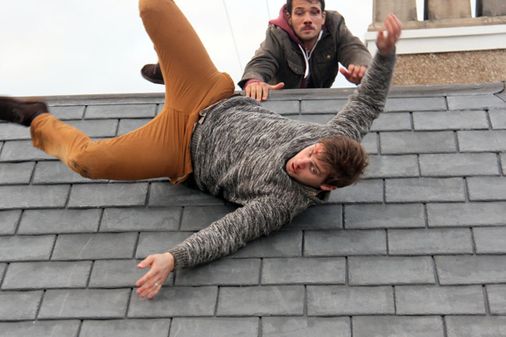 Will tumbles from the roof
