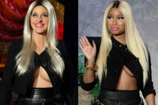 Ellen Degeneres and Nicki Minaj