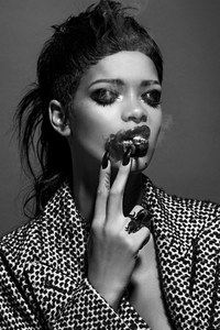 Rihanna goes glam goth for 032c Magazine photo shoot