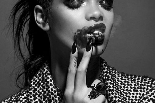 Rihanna goes glam goth for 032c Magazine photo shoot