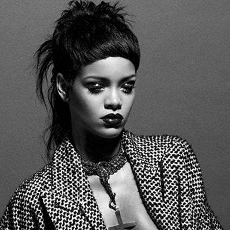 Rihanna goes glam goth for 032c magazine photo shoot