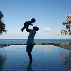 Beyoncé : Sa fille Blue Ivy, adorable dans les bras de Jay-Z (Photo)