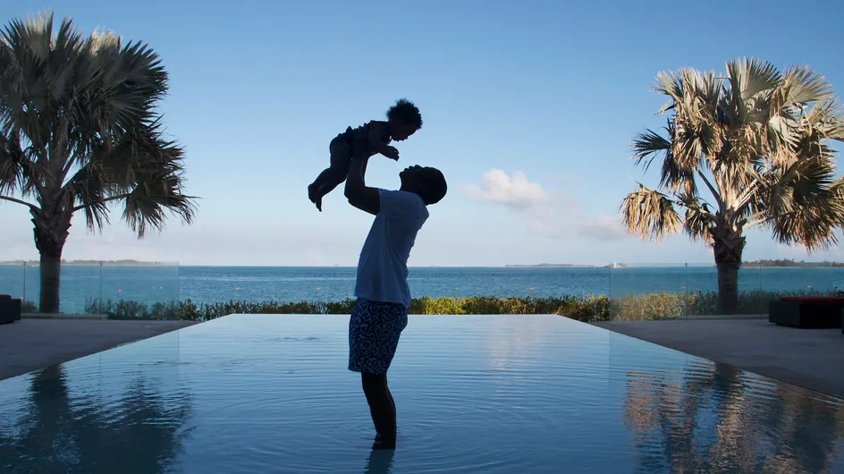 Beyoncé : Sa fille Blue Ivy, adorable dans les bras de Jay-Z (Photo)