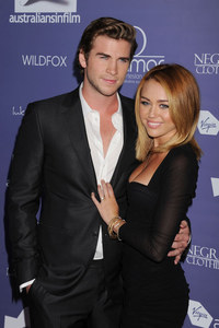Liam Hemsworth and Miley Cyrus