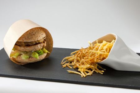 Hamburguesa gourmet de foie