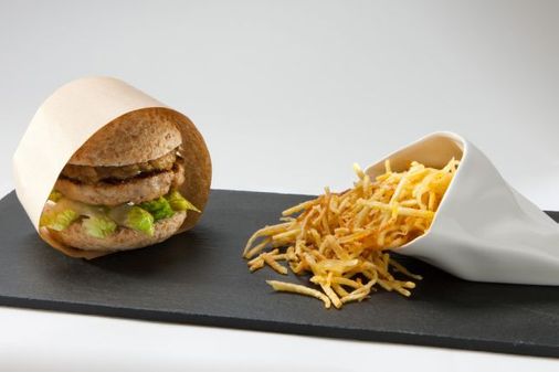 Hamburguesa gourmet de foie