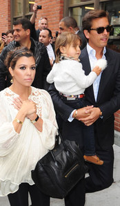 Scott Disick, Kourtney Kardashian and son Mason