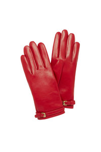 Buckle strap gloves - £195