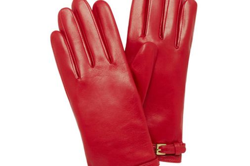 Buckle strap gloves - £195