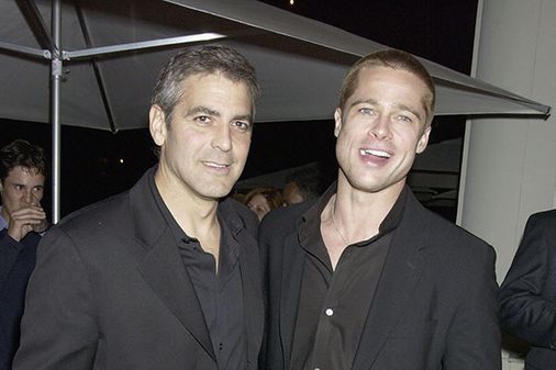George Clooney and Brad Pitt