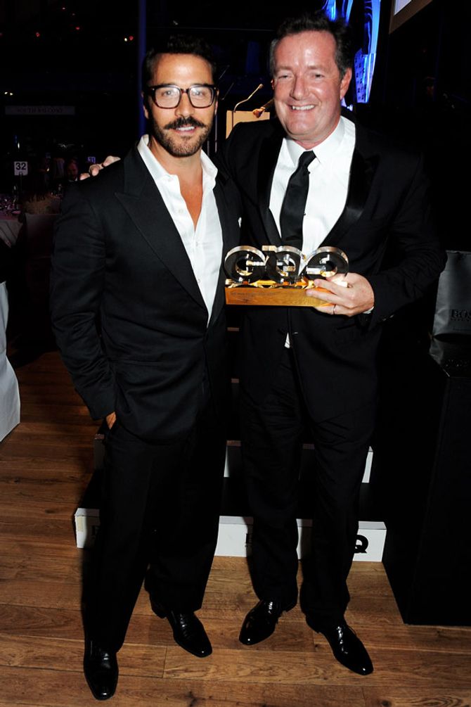 Jeremy Piven and Piers Morgan