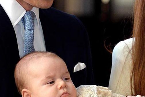 Prince William and baby George