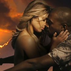 Kim Kardashian, semidesnuda en el último videoclip de Kanye West
