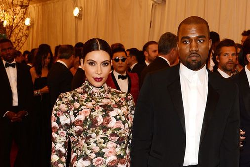 Kanye West and Kim Kardashian