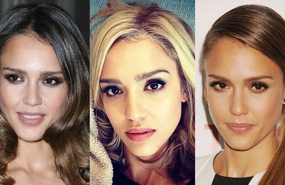 Jessica Alba Ditches Her Ombre Hair For A New Blonde Hue