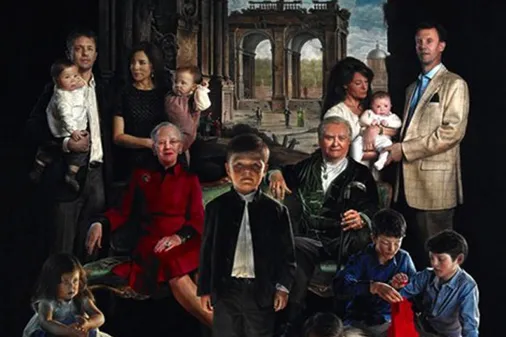 El retrato de la familia real danesa