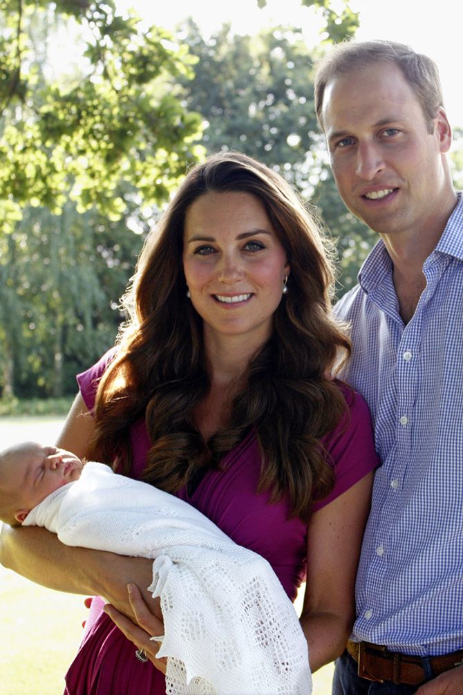 Kate Middleton, Prince William and baby George