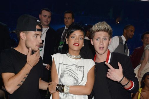 Liam Payne, Rihanna and Niall Horan