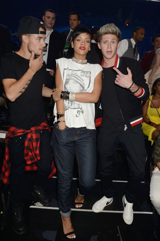 Liam Payne, Rihanna and Niall Horan