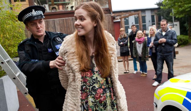 Chloe is arrested after her successful protest