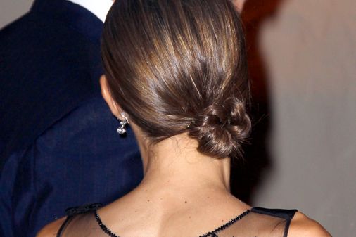 Doña Letizia luciendo un diseño de Felipe Varela