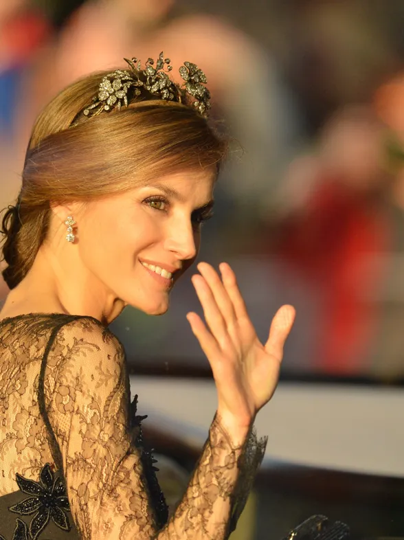 Letizia a los fotógrafos: "¿Os hago un Pataky?"