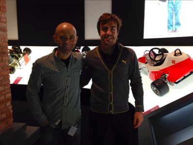 Antonio Lobato y Fernando Alonso