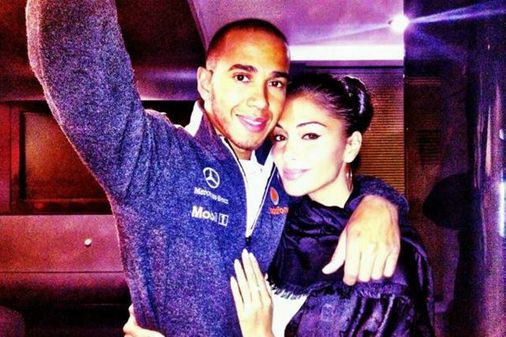 Lewis Hamilton and Nicole Scherzinger