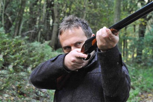 Declan has a shotgun