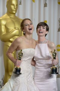 Jennifer Lawrence and Anne Hathaway