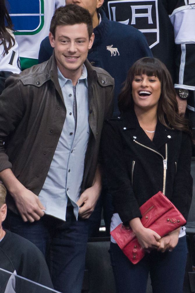 Lea Michele and Cory Monteith