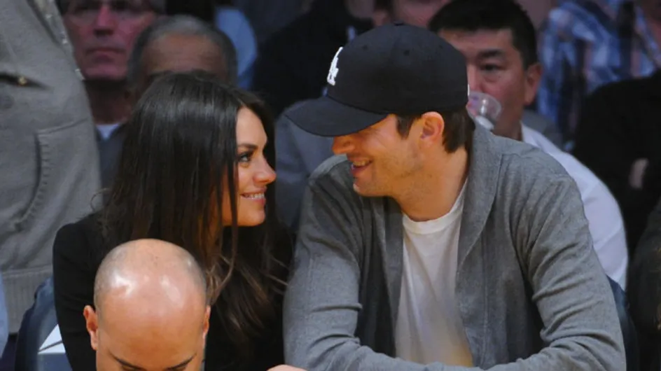 Ashton Kutcher tweets romantic snap with Mila Kunis