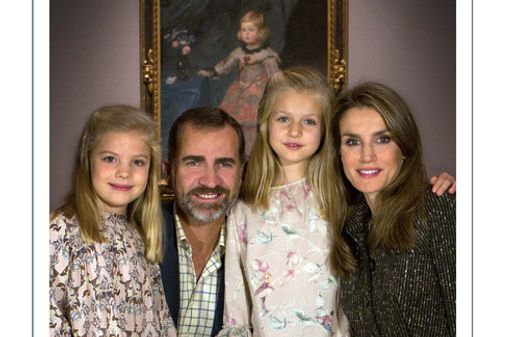 Los príncipes de Asturias con las Infantas Leonor y Sofía