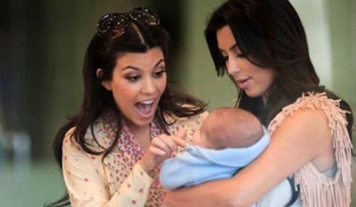 Kourtney and Kim Kardashian