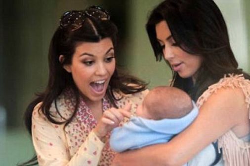 Kourtney and Kim Kardashian