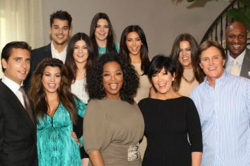 Kardashian-Clan mit Oprah Winfrey