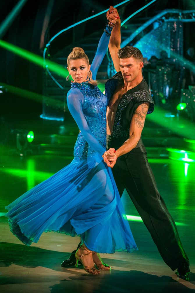 Abbey Clancy and Aljaž Skorjanec