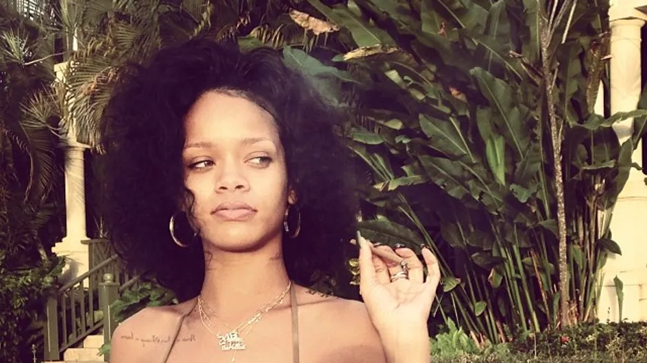 Rihanna : Drogue, bikini, soleil, elle s'éclate sans maquillage à la Barbade (Photos)